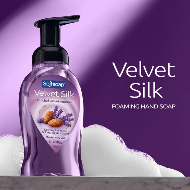 Alt view image 5 of 6 - Softsoap Velvet Silk Foaming Liquid Hand Soap, Dreamy Lavender & Almond Milk Scent, 9 fl oz