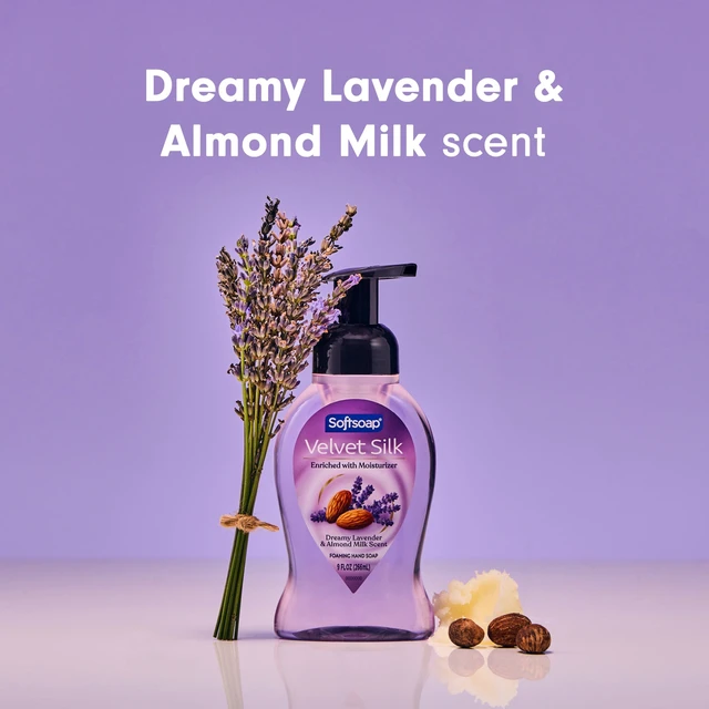 Alt view image 3 of 6 - Softsoap Velvet Silk Foaming Liquid Hand Soap, Dreamy Lavender & Almond Milk Scent, 9 fl oz