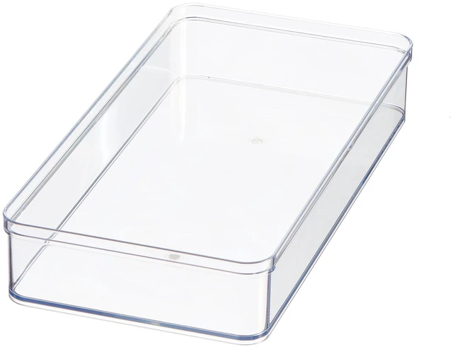 Main image of Mainstays Extra Large Wide Clear PET Plastic Organizer Tray, 12x6x2 Inches
