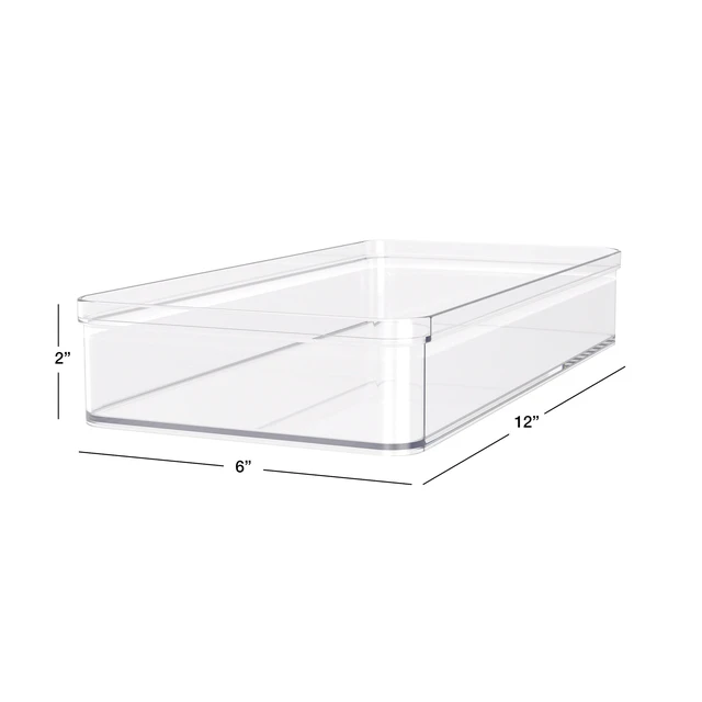 Alt view image 4 of 6 - Mainstays Extra Large Wide Clear PET Plastic Organizer Tray, 12x6x2 Inches