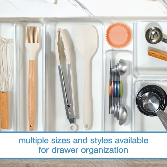 Alt view image 5 of 6 - Mainstays Extra Large Wide Clear PET Plastic Organizer Tray, 12x6x2 Inches