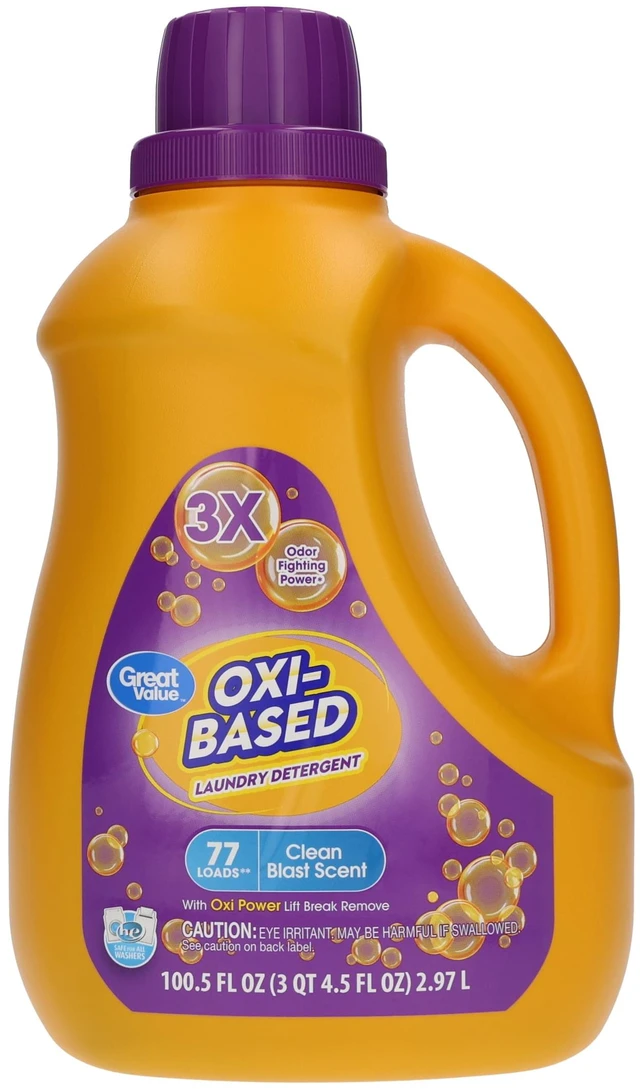 Main image of Great Value Oxi-Based Laundry Detergent, Clean Blast, 100.5 fl oz, 77 Loads
