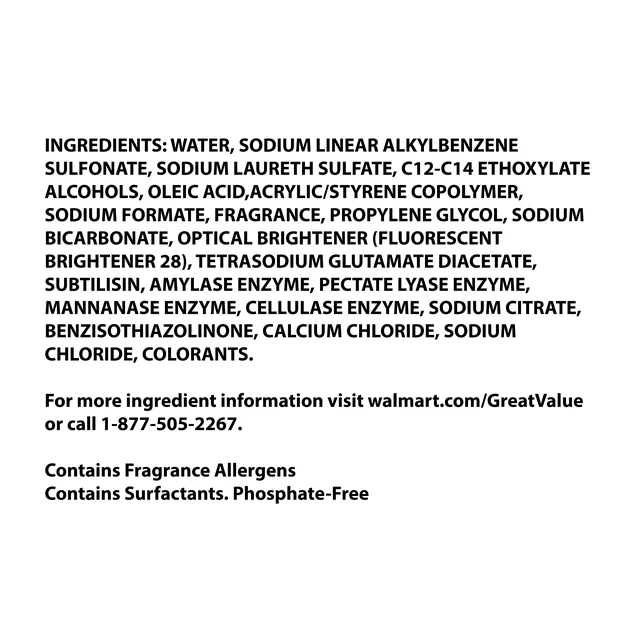 Alt view image 7 of 7 - Great Value Oxi-Based Laundry Detergent, Clean Blast, 100.5 fl oz, 77 Loads