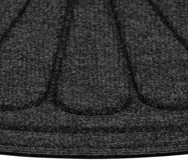 Alt view image 3 of 4 - Mainstays Sunburst Utility Door Mat, Gray, Polyester, 18in x 30in