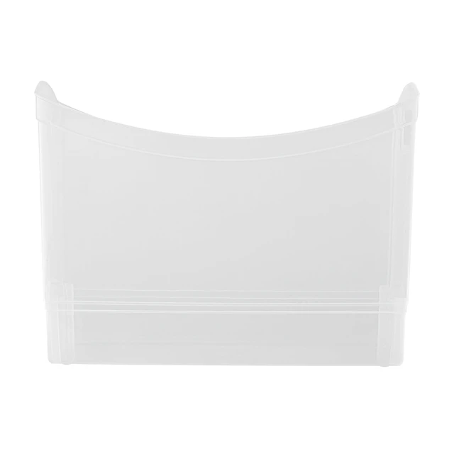 Alt view image 4 of 6 - Mainstays 12Qt Clear Plastic Storage Bin with Carrying Handles, Narrow Rectangular Organizer for Pantry, Closet, Cabinet and Shelf Storage