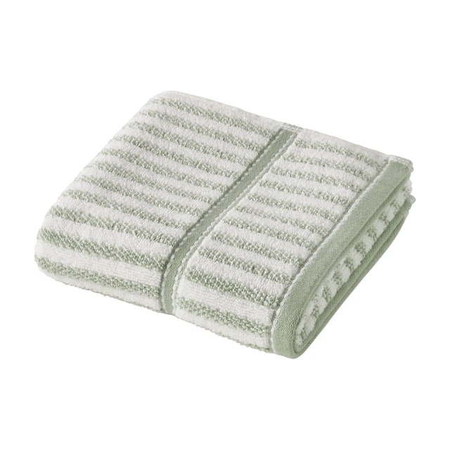 Alt view image 3 of 5 - Stripe Hand Towel, 100% Cotton, Sage Green, Beautiful by Drew Barrymore