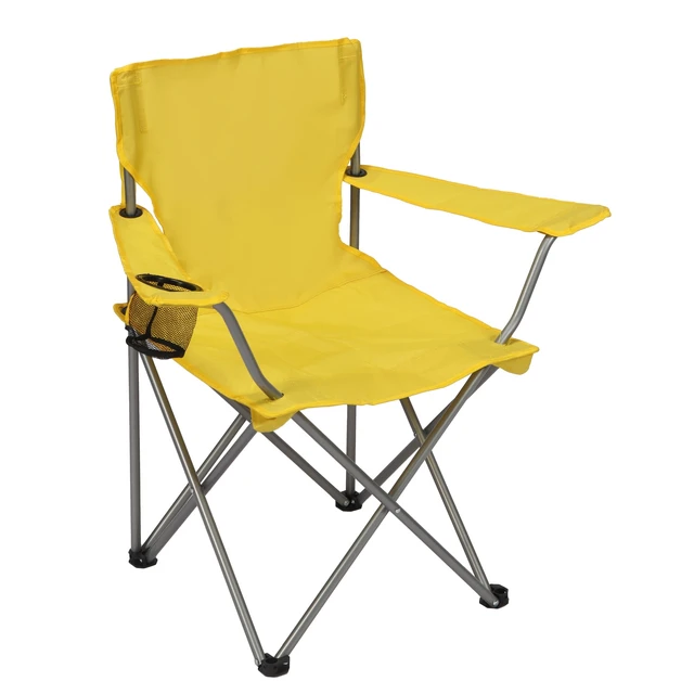 Alt view image 2 of 6 - Ozark Trail Quad Folding Camp Chair with Cup Holder, Yellow Gold