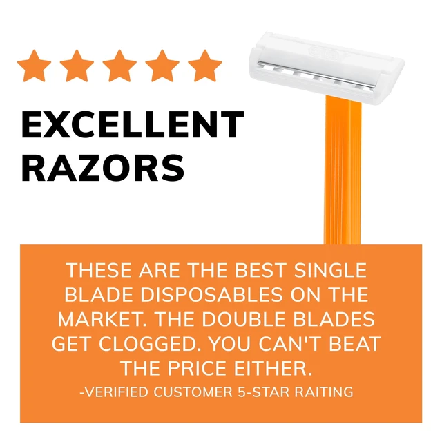 Alt view image 4 of 5 - BIC Classic Sensitive Men's Disposable Razor, 1 Blade, 52 Pack