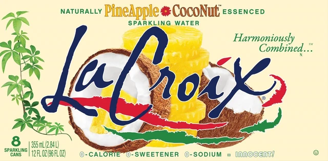 Main image of LaCroix Pineapple Coconut Sparkling Water, 8Pack, 12oz Cans