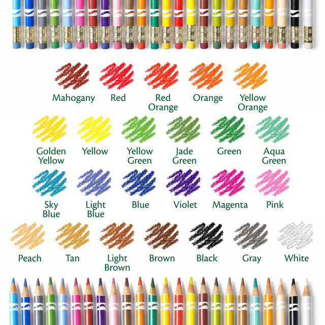 Alt view image 5 of 6 - Crayola Erasable Colored Pencils, 24 Count, School & Classroom Supplies for Kids and Teachers, Gift