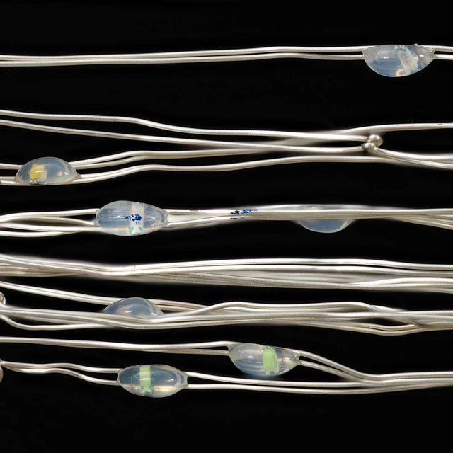 Alt view image 4 of 7 - Mainstays 50-Count Battery-Operated LED Multi-Color Wire Lights with 8 Lighting Modes
