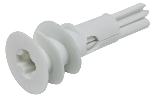 Alt view image 6 of 6 - Hillman #6 Nylon Drywall Anchor Screws, Pan Head Phillips, 50 lb., White, 8 Pack