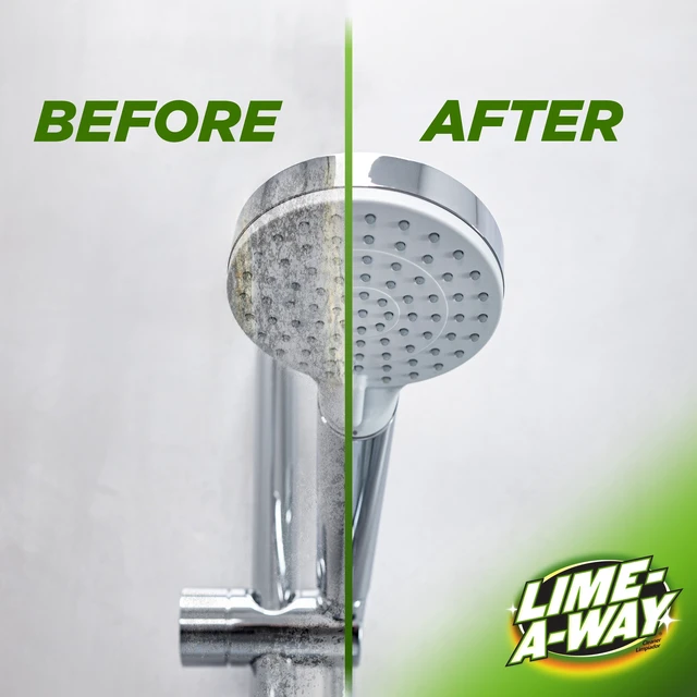 Alt view image 3 of 5 - Lime-A-Way Hard Water Stain Remover Spray, Removes Lime, Calcium & Rust in Seconds, Bathroom Cleaner, 22 fl oz