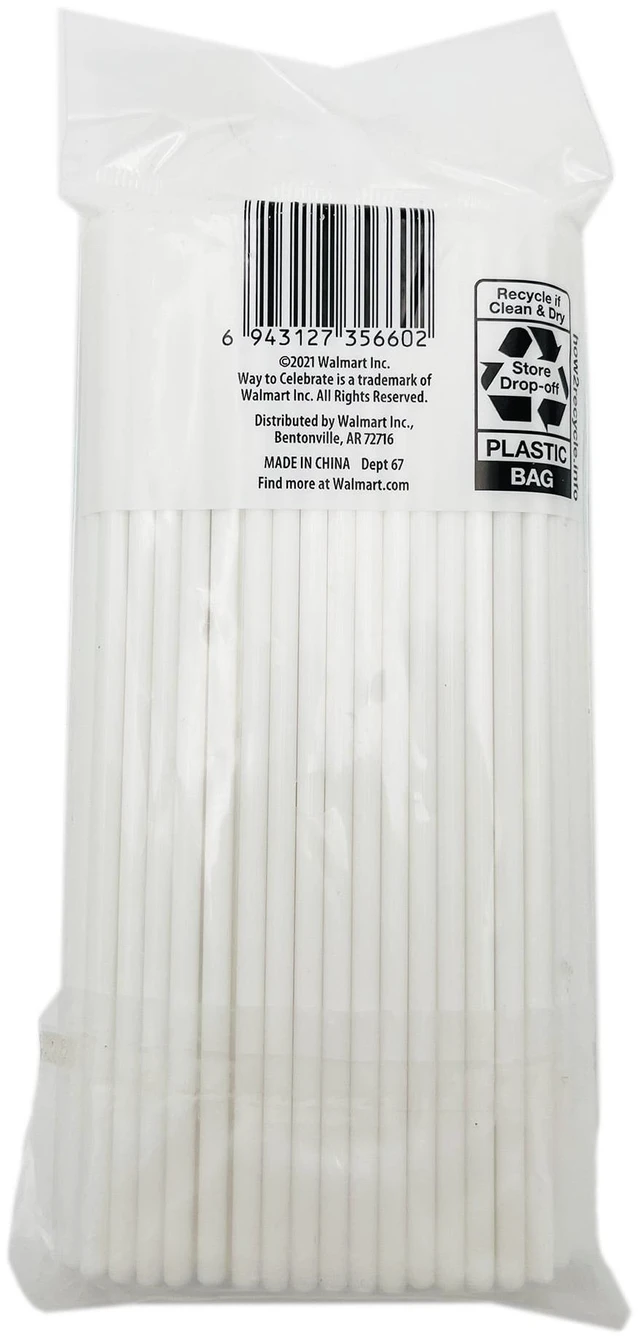 Alt view image 7 of 7 - Way to Celebrate 6" Plastic Treat Sticks, 100 Count