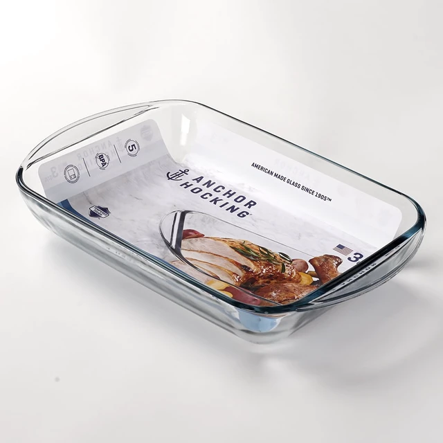 Alt view image 5 of 6 - Anchor Hocking 3 Quart 9x13 Inch Glass Baking Dish