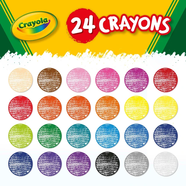 Alt view image 2 of 4 - Crayola Crayons, 24 Count, Classic Colors, for Ages 3+