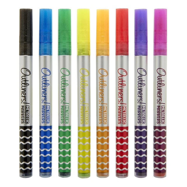 Alt view image 3 of 6 - Cra-Z-Art 8ct Outliner Metallic Markers