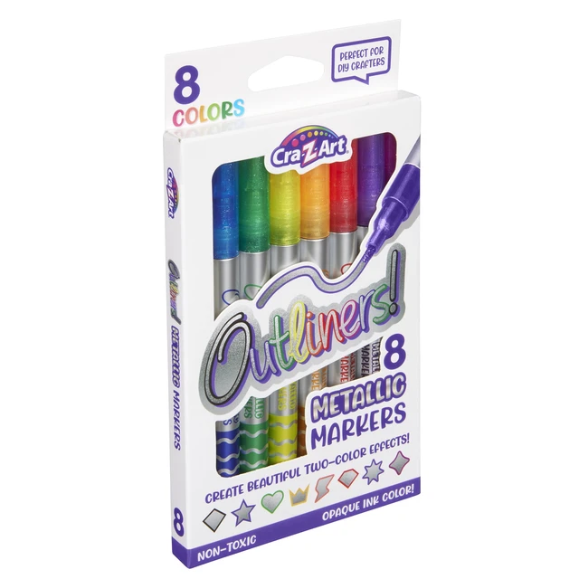 Alt view image 2 of 6 - Cra-Z-Art 8ct Outliner Metallic Markers