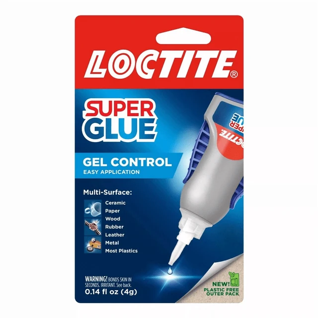 Alt view image 6 of 6 - Loctite Super Glue Gel Control, 2 Pack, 0.14 fl oz Bottles, Clear