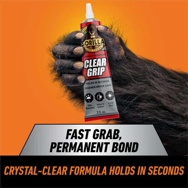 Alt view image 6 of 6 - Gorilla Clear Grip Contact Adhesive
