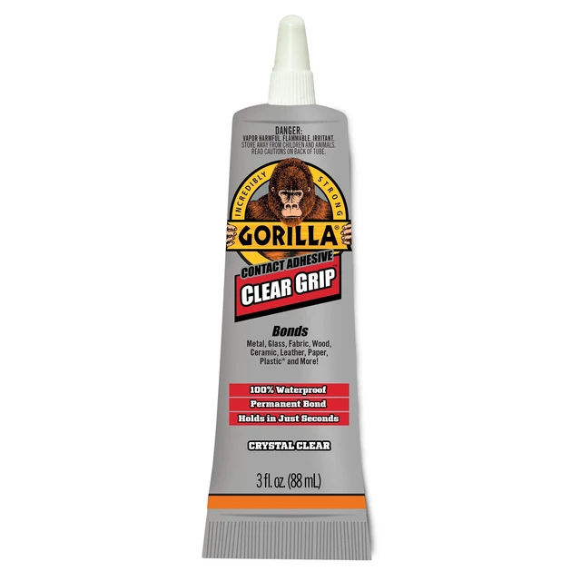Alt view image 3 of 6 - Gorilla Clear Grip Contact Adhesive, 3 Ounce (88mL), 24 Hours Dry Time