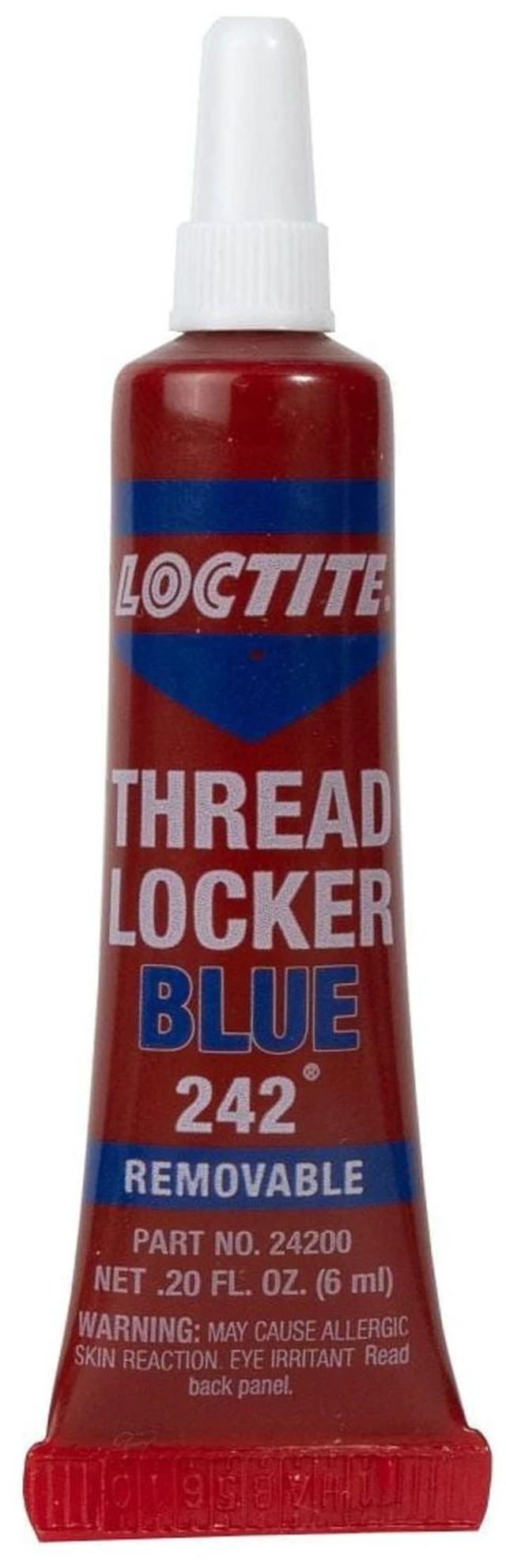 Alt view image 2 of 6 - Loctite Threadlocker Blue 242 Removable Adhesive, 0.2 Fl Oz Tube, Pack of 1