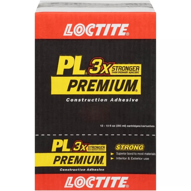 Alt view image 4 of 6 - Loctite PL Premium 3X Polyurethane Construction Adhesive, 10 fl oz, Tan, 1-Pack Cartridge