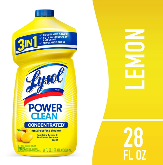 Main image of Lysol All Purpose Cleaner, Multi-Surface Disinfectant Floor Cleaner, for Bathroom & Kitchen, Lemon & Sunflower, 28 fl oz