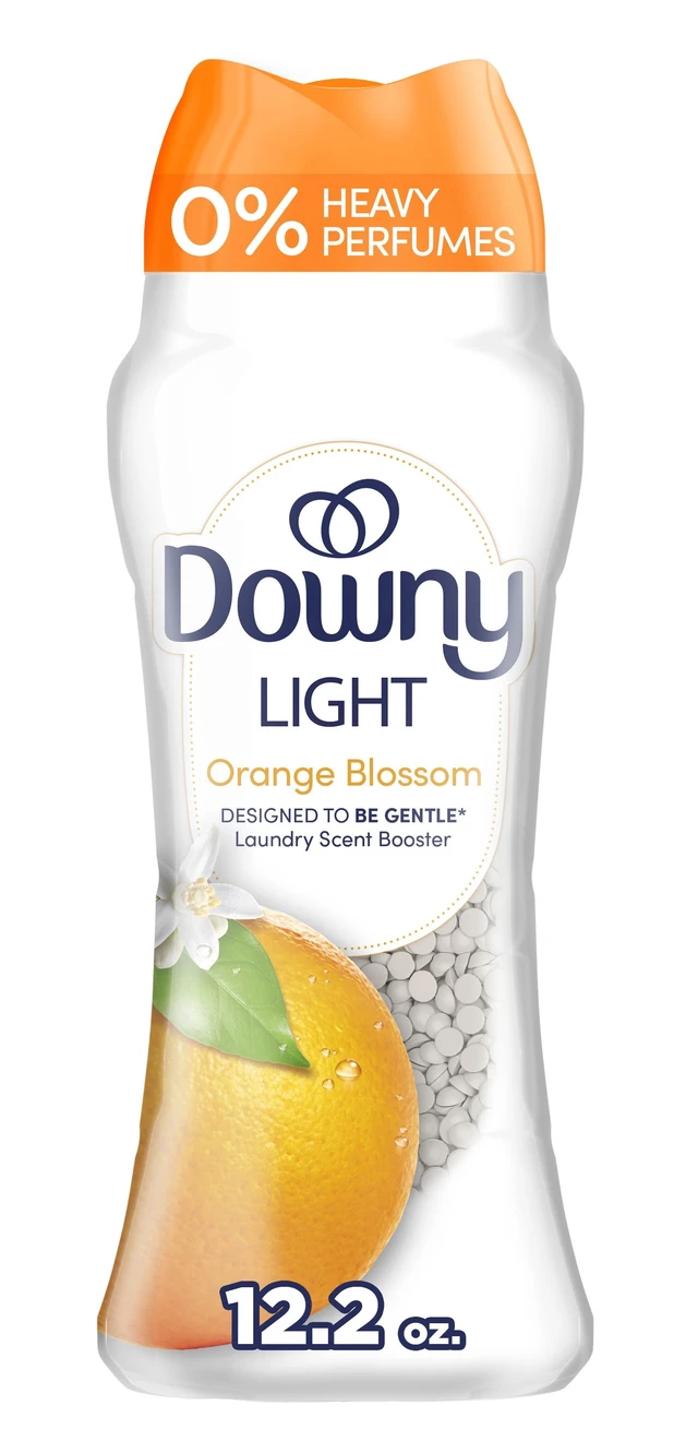 Main image of Downy Light In-Wash Scent Booster Laundry Beads, Orange Blossom, 12.2oz