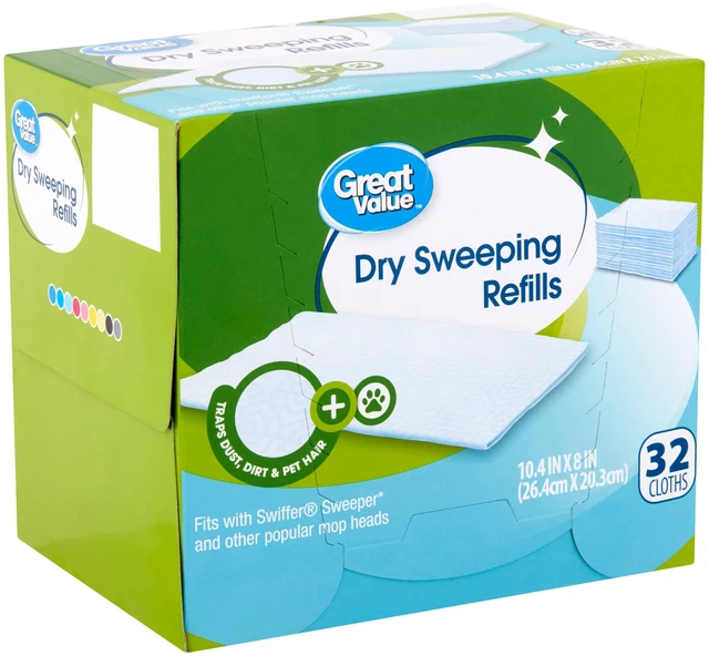 Main image of Great Value Dry Sweeping Cloth Refills 32Count