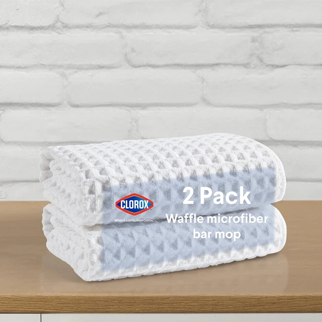 Alt view image 6 of 6 - Clorox 2-Pack Waffle Kitchen Bar Mop, White
