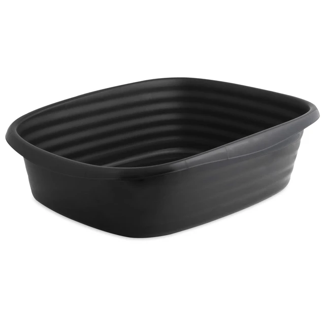 Main image of Arm & Hammer Simply Recycled Plastic Large Black Open Top Cat Litter Box