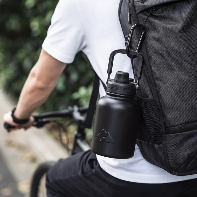 Alt view image 6 of 6 - Ozark Trail 25oz Stainless Steel Insulated Chug Bottle, Black