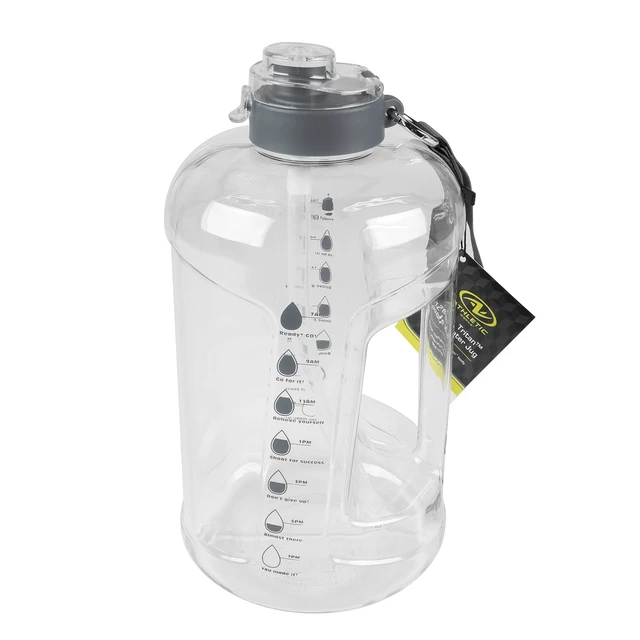 Alt view image 2 of 6 - Athletic Works 128oz BPA-Free Tritan Water Jug with Dual Lid, Black Accent
