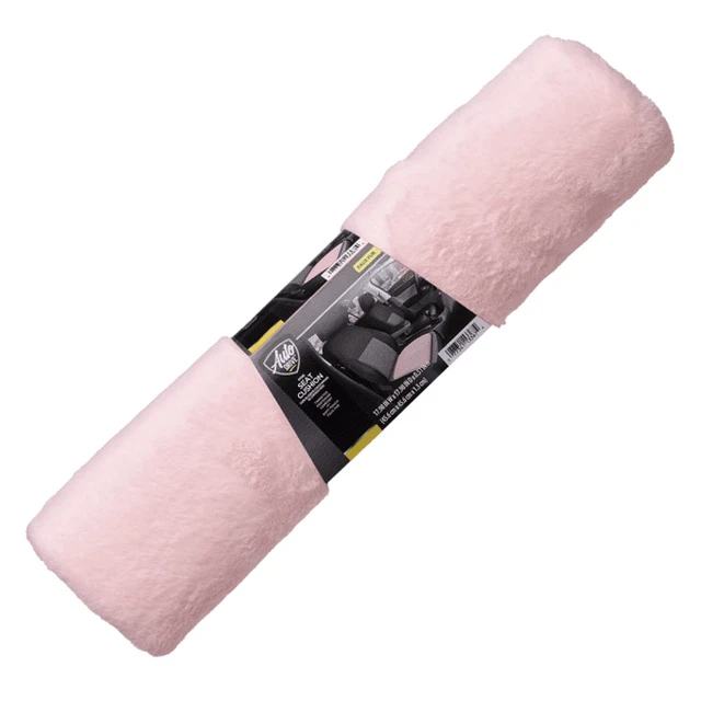 Alt view image 3 of 6 - Auto Drive Plush Seat Cushion Pink, Universal Fit for Cars Trucks SUVs Sedans
