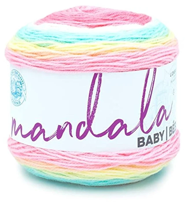 Main image of Lion Brand Mandala Baby Narnia Self-Striping Light Acrylic Multi-Color Yarn