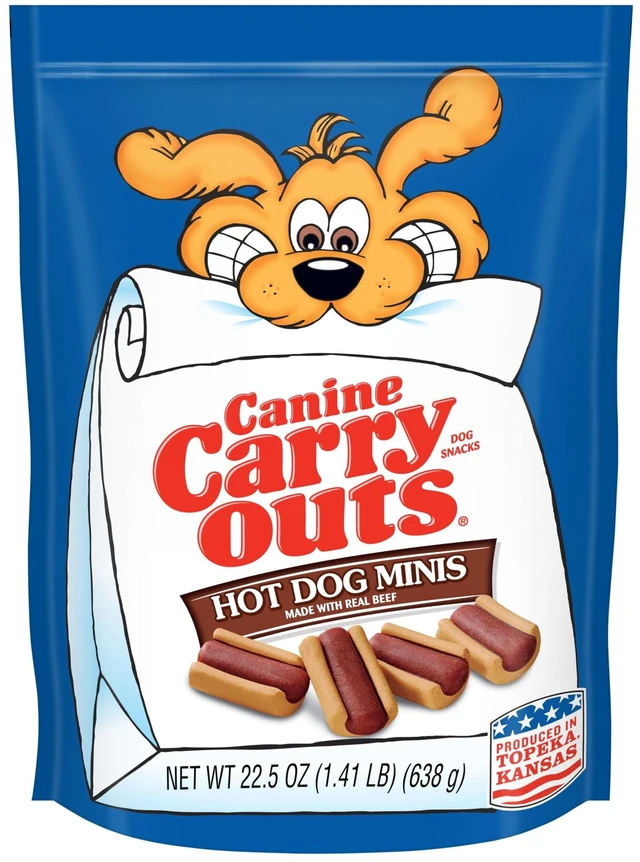 Main image of Canine Carry Outs Hot Dog Minis Dog Treats 22.5oz Bag