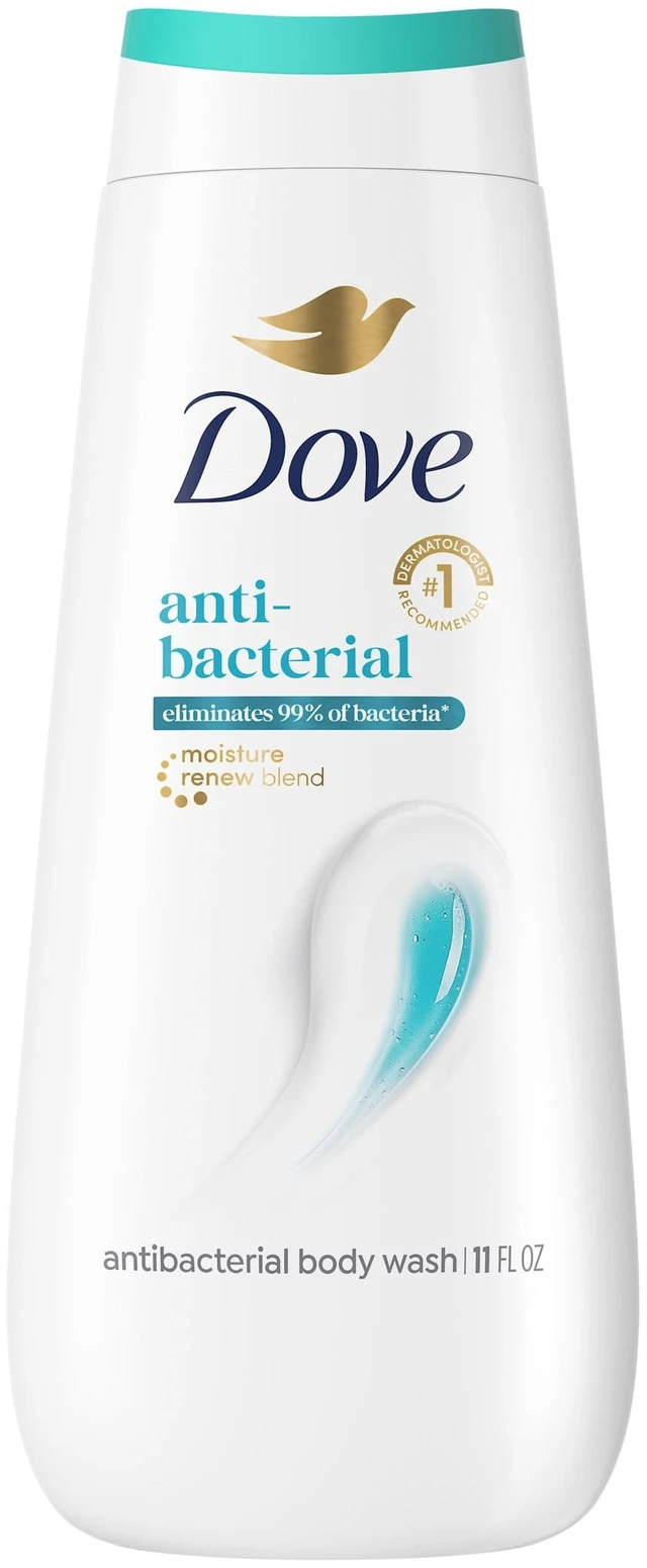 Main image of Dove Antibacterial Body Wash with Pump for All Skin Types Protects From Dryness, 11floz