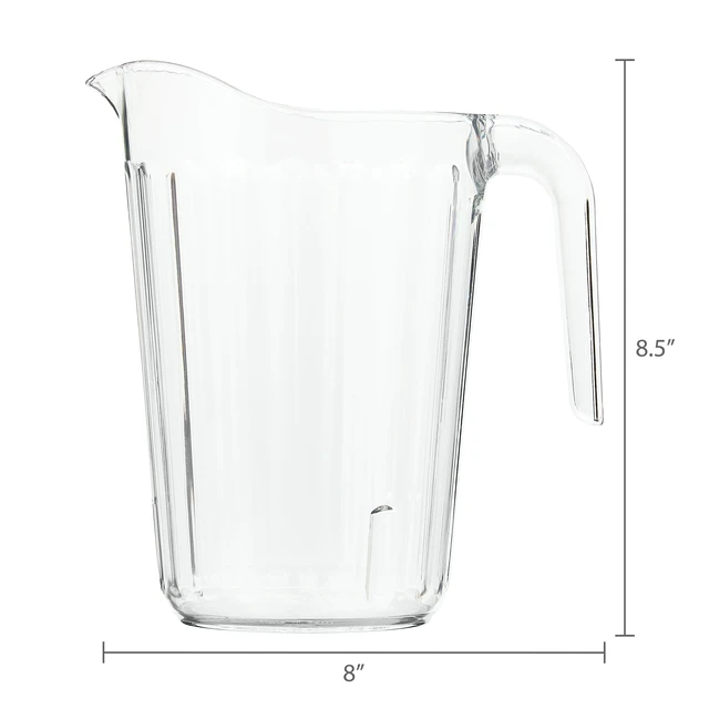 Alt view image 3 of 6 - Way to Celebrate Clear Plastic Stackable Pitcher, 60fl oz, 8.3in x 7.32in x 5.62in