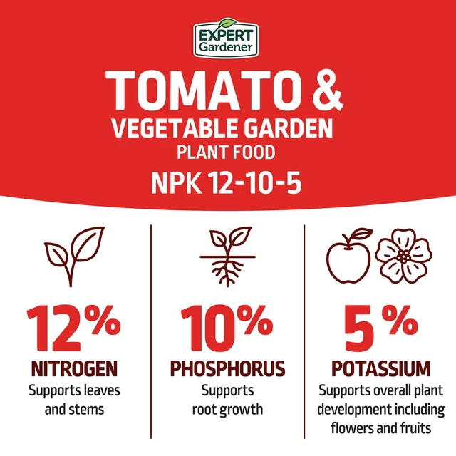 Alt view image 6 of 6 - Expert Gardener Tomato & Vegetable Plant Food, 12-10-5, 4lb