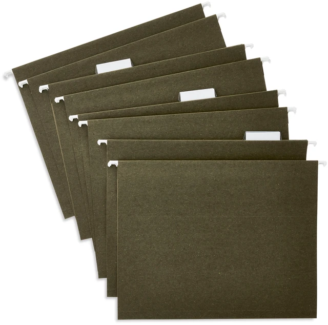 Alt view image 3 of 4 - Pen+Gear Letter Size Hanging File Folders, 12 Count, Green