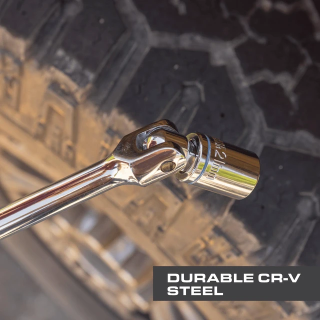 Alt view image 2 of 6 - Hyper Tough 1/2-Inch Drive 22-Inch Breaker Bar with Swivel Head
