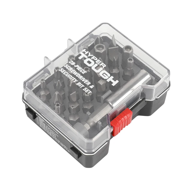 Alt view image 4 of 6 - Hyper Tough 28-Piece Security and Screwdriver Bit Set with Case