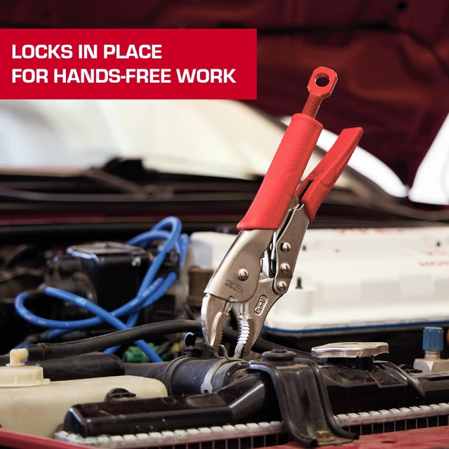 Alt view image 3 of 6 - Hyper Tough 7in Curved Jaw Locking Pliers with Triggerless Release, Model 44325