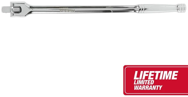 Alt view image 2 of 6 - Hyper Tough 15-Inch 1/2-Inch Rust Resistant Breaker Bar with Rotating Head