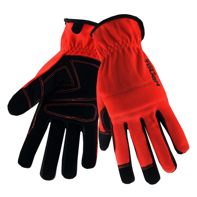 Alt view image 4 of 6 - Hyper Tough Synthetic Leather Work Gloves with Knuckle Protection, Size Large, 1 Pair, Various Color