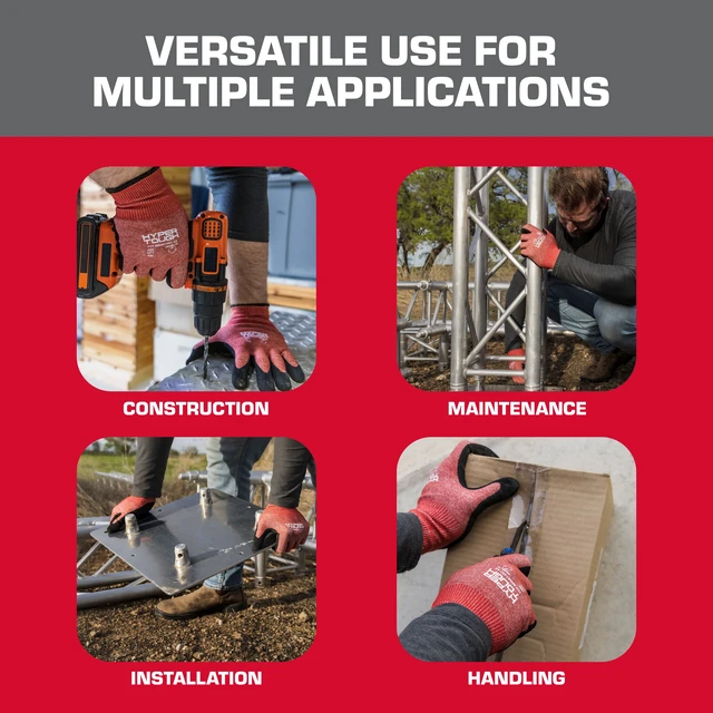 Alt view image 4 of 7 - Hyper Tough Cut-Resistant Nitrile Coated Gloves, L