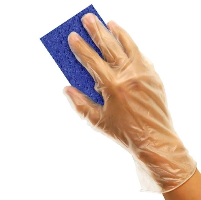 Alt view image 2 of 3 - Hyper Tough Vinyl Disposable Gloves, 50-Pack