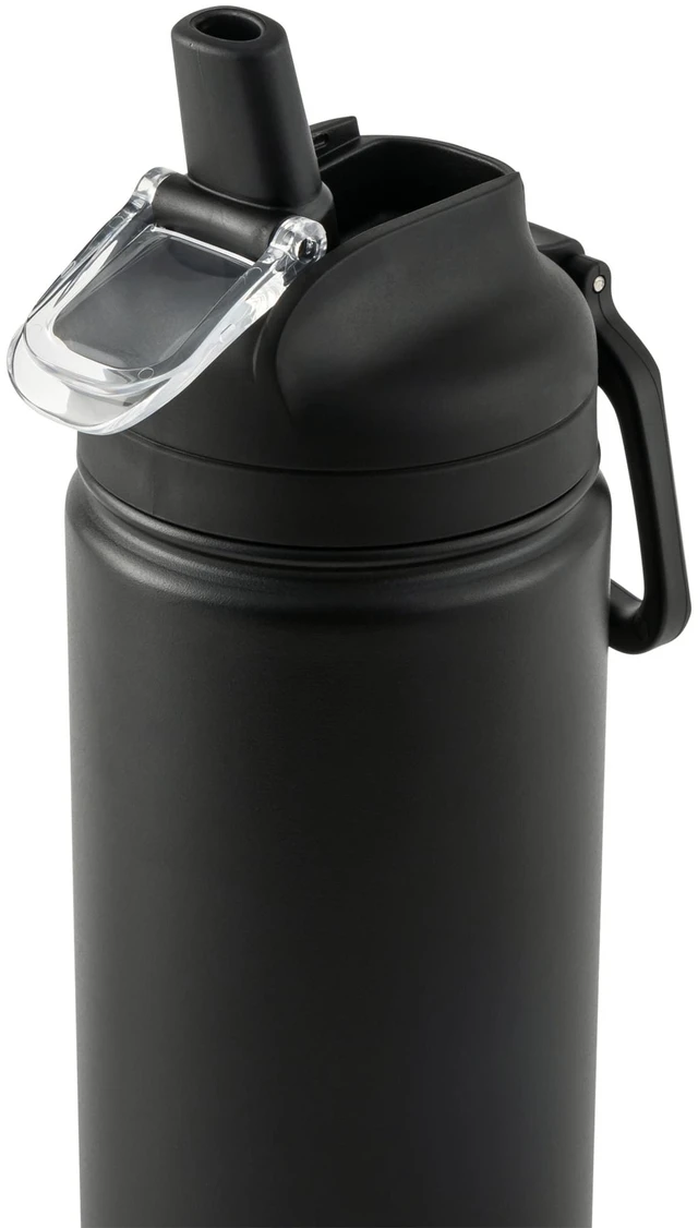 Alt view image 2 of 6 - Mainstays 24oz Stainless Steel Sip Water Bottle, Black