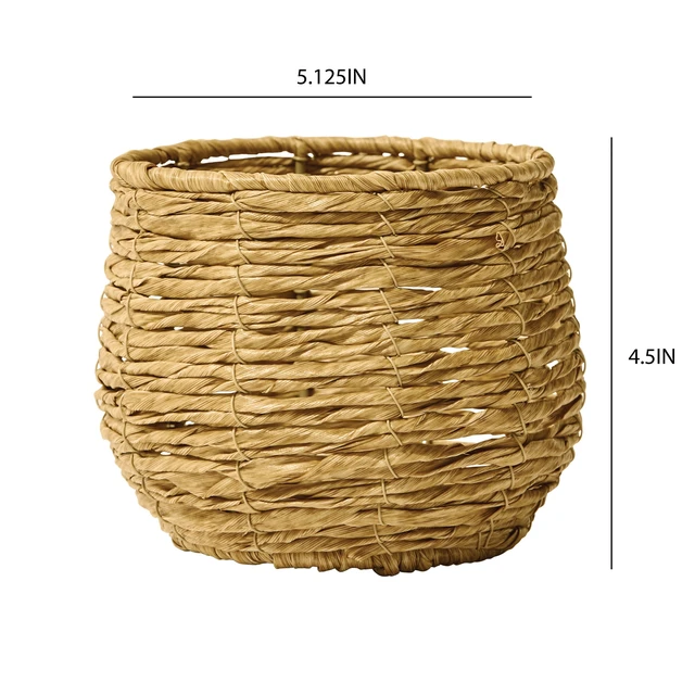 Alt view image 4 of 4 - Better Homes & Gardens 5-Inch Woven Faux Seagrass Indoor Planter